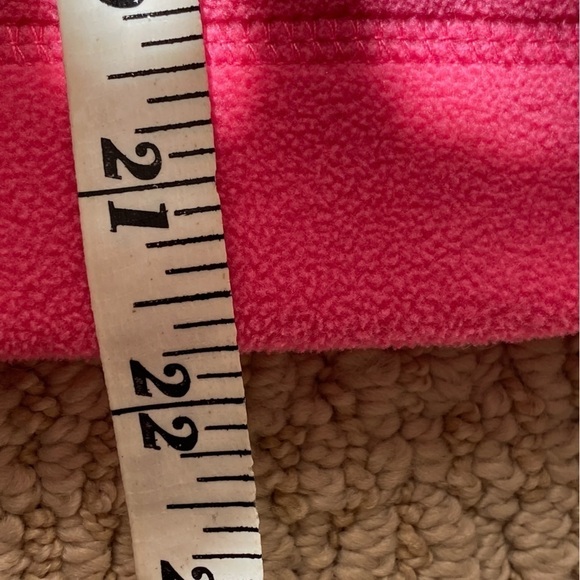 ❄️ Tek Gear Y2K Pink Cropped Fleece Hoodie Size Large EUC - Picture 9 of 14